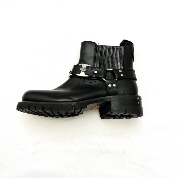 Harley Davidson Leather Biker Boots Style 94144 Size 8 Eur 41 - Picture 2 of 6